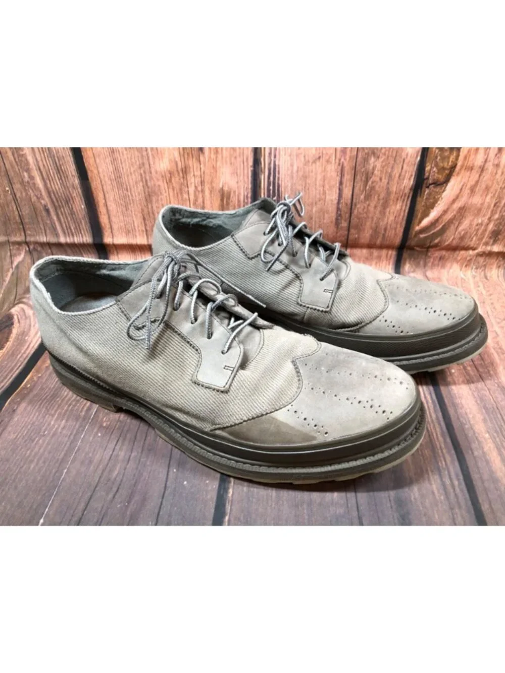 Sorel Mens 13 Madson Wingtip Lace Up Chukka Shoes Pebble Mud Waterproof  (y5z)